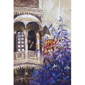 Ashraf, 12 x 18 Inch, Oil on Canvas, Floral Painting, AC-ASF-013